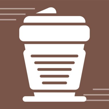 kahve fincanı simgesi web illüstrasyonu