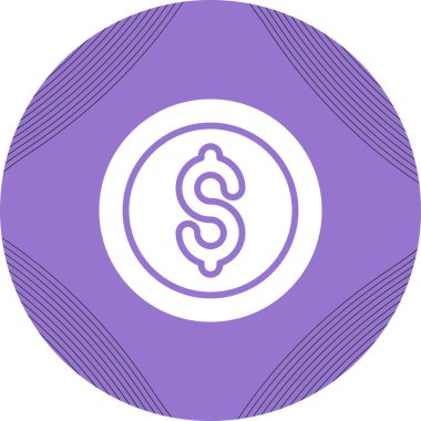 Dolar simgesi vektör illüstrasyonu