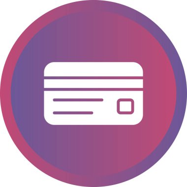 Kredi Kartı Hattı Simgesi. Ödeme Konsepti. Vektör İllüstrasyonu.