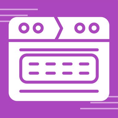 tarayıcı web simgesi, vektör illüstrasyonu 