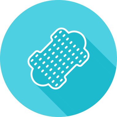 Deri ağ simgesi vektör illüstrasyonu