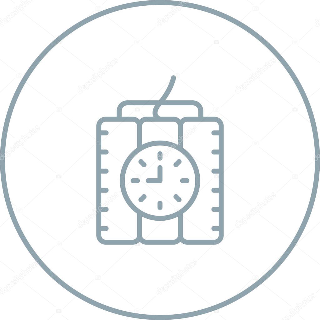 Dynamite Tnt Icon on White Background. Vector