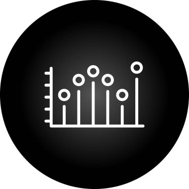 Stats icon, vector illustration simple design