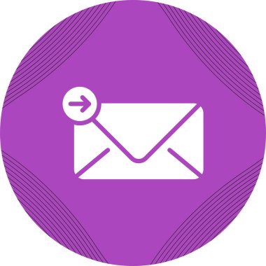 posta simgesi, vektör illüstrasyonu basit tasarım gönder