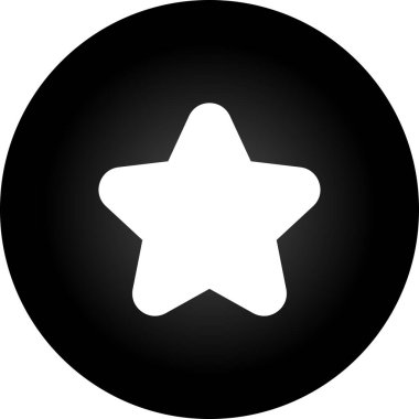 Yıldız düz simgesi vektör çizim 