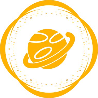 Gezegen web simgesi vektör illüstrasyonu 