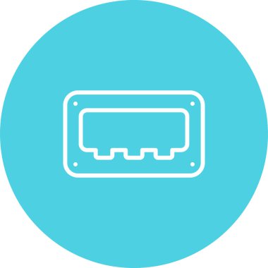 usb simgesi, vektör illüstrasyonu basit tasarım