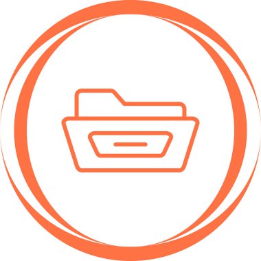 Dosya Dizini simgesinin vektör illüstrasyonu