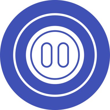 Duraklat düğmesine simge vektör çizim