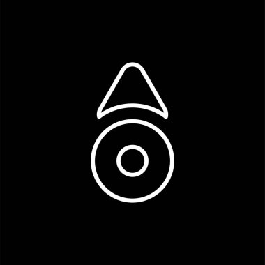 Yukarı kaydır. Web simgesi basit illüstrasyon