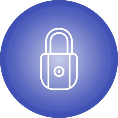 Asma kilit simgesinin web illüstrasyonu