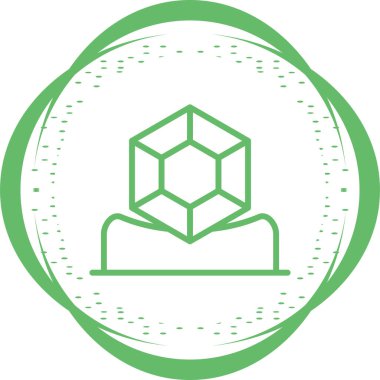 Mücevher simgesi, vektör illüstrasyonu basit tasarım