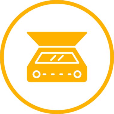 tarayıcı simgesi, vektör illüstrasyonu basit tasarım