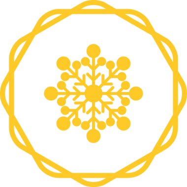 kar tanesi web simge vektör çizim