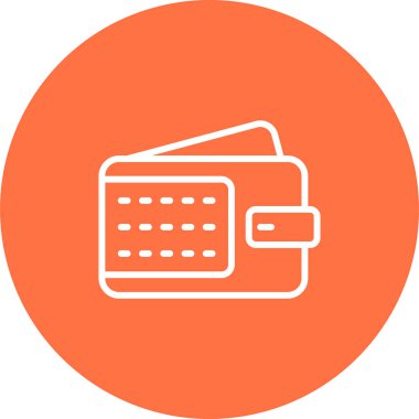 m-cüzdan simge vektör çizim 