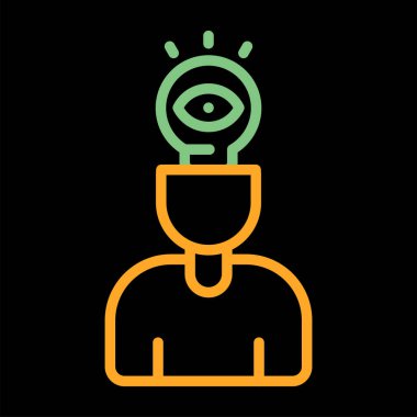 Görsel Düşünme Ağı vektör çizimi