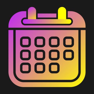 takvim anımsatma simgesi, özet biçimi, vektör illüstrasyonu