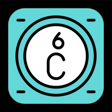 Periyodik tablonun karbon kimyasal elementinin web çizimi