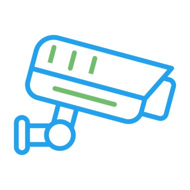 ccTV kamera simgesinin vektör illüstrasyonu 