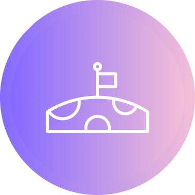 Beyaz arkaplanda ay vektör simgesi, gece simgesi 