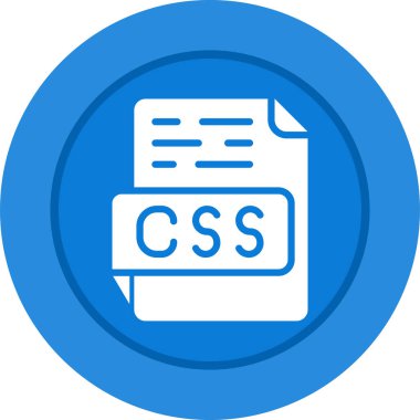 CSS dosya vektör illüstrasyonu
