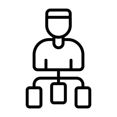 Kullanıcı Akımı simgesi vektör illüstrasyonu