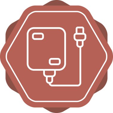 Sabit disk simgesi, vektör illüstrasyonu basit tasarım