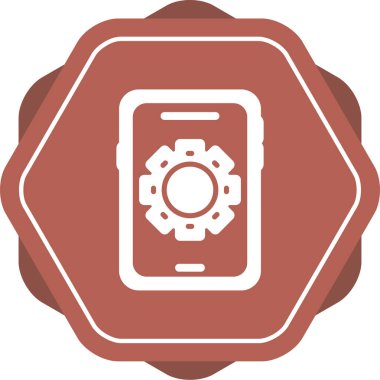 akıllı telefon simgesi, vektör illüstrasyonu basit tasarım