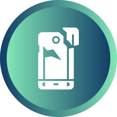 Bozuk akıllı telefonun vektör çizimi 