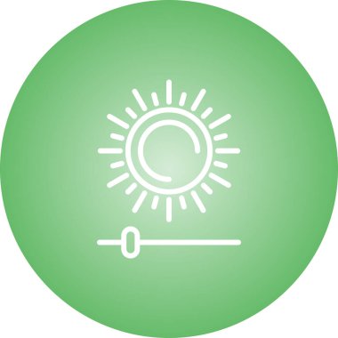 Parlaklık ve Karşıtlık simgesinin vektör çizimi