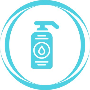 El dezenfektanı simgesinin vektör çizimi