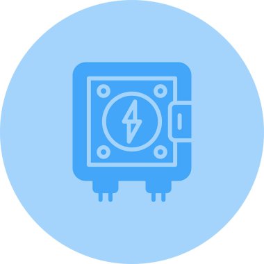 Outlet Kutusu simgesinin vektör illüstrasyonu