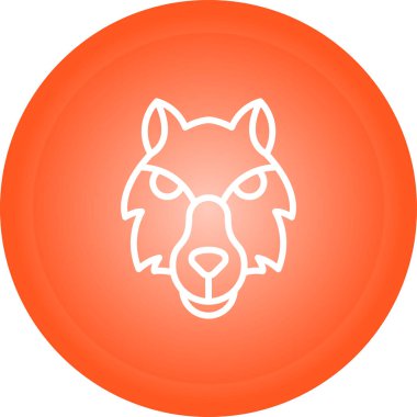 Kurt ikonu. Web basit illüstrasyonu