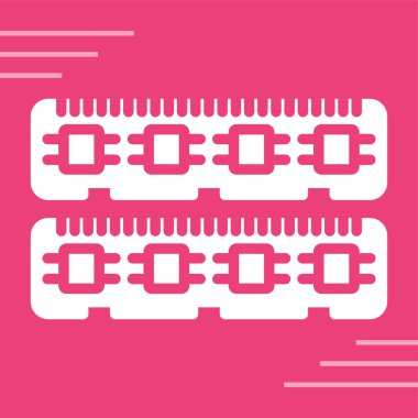 Ram Bellek simgesi, vektör illüstrasyonu basit tasarım