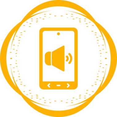 Cep telefonu çalıyor. Web simgesi basit illüstrasyon 