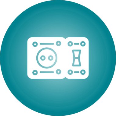 GFCI Outlet ağ vektör illüstrasyonu