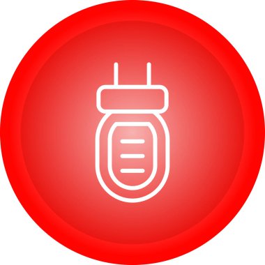 Kapasitör web simgesinin vektör illüstrasyonu