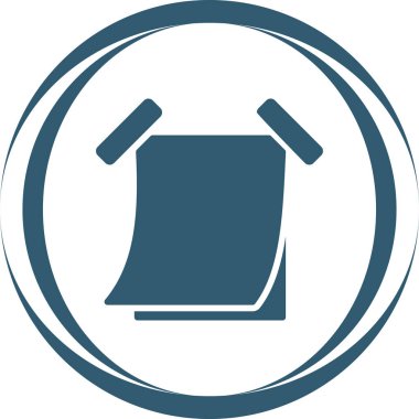 Yapışkan not web simgesi, basit vektör illüstrasyonu