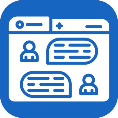 İleti konsepti simgesi, vektör illüstrasyonu 