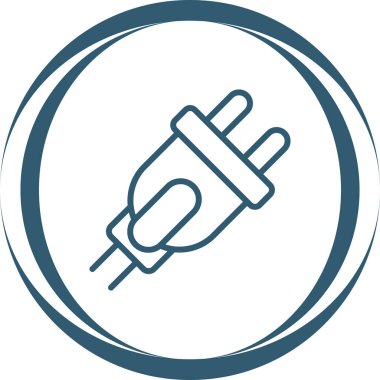 elektrik dolgu simgesi web illüstrasyonu