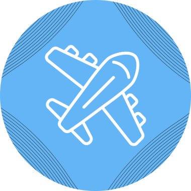 uçak web simgesi, vektör illüstrasyonu 