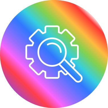 Arama motoru simgesi, web illüstrasyonu