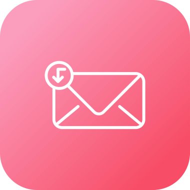 E-posta. Web simgesi basit illüstrasyon 