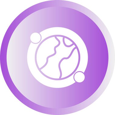 Earth icon, vector illustration simple design