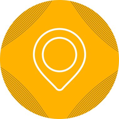 Konum belirleyici simgesinin vektör illüstrasyonu