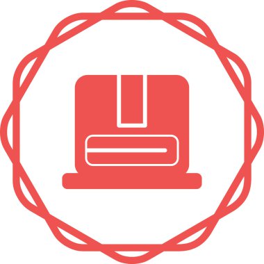 Paket teslim simgesi, vektör illüstrasyonu  