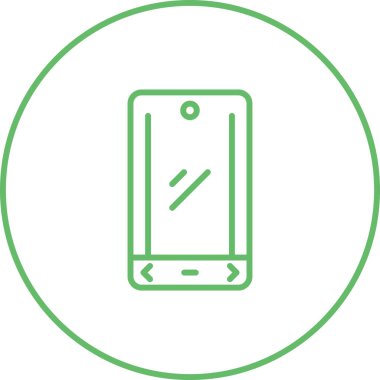 akıllı telefon simgesi, vektör illüstrasyonu basit tasarım