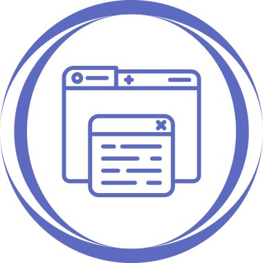 Açılır pencere simgesi izole edilmiş beyaz arka plan. Bir sekme işareti daha aç. Tarayıcı çerçeve sembolü. Dış bağlantı işareti. Çizgi, taslak ve doğrusal simge. Vektör İllüstrasyonu