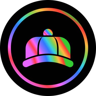 hat web simgesi vektör illüstrasyonu 