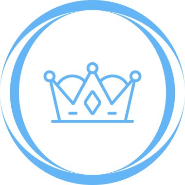 Taç web simge vektör çizim